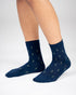 TreeSocks Standard Allover Navy-Green